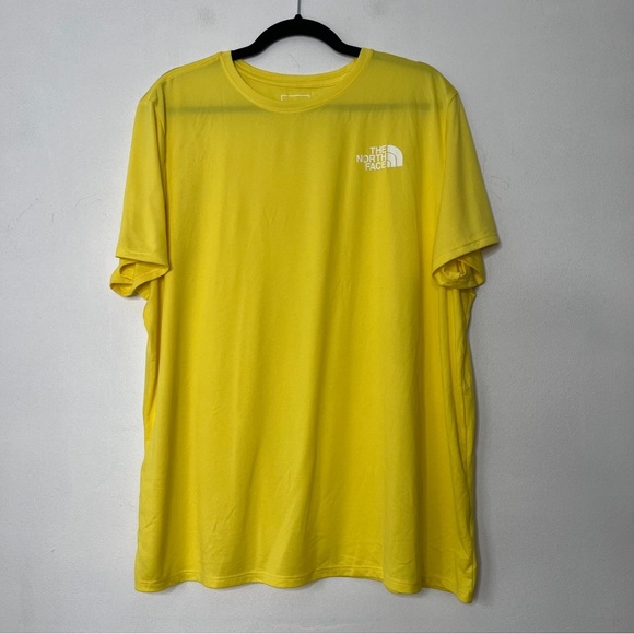 The North Face Lightweight Performance Tee Shirt Women's 2XL Bright Yellow Activ - Picture 1 of 7